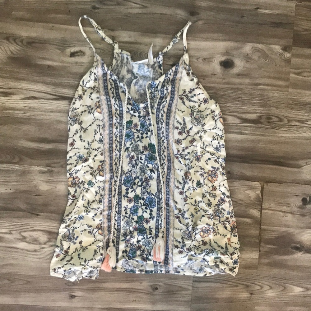 Milt color cute tank top